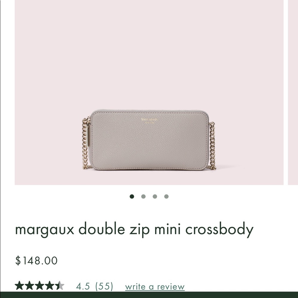 Kate Spade Margaux double zip mini crossbody
